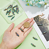 40PCS Rainbow Color Alloy Pendants PALLOY-DC0001-21-3