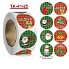 Christmas Theme Paper Self-Adhesive Stickers X-DIY-B077-01A-08-1