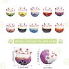 40Pcs 10 Colors Handmade Porcelain Beads PORC-CA0001-11-2