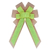 Christmas Linen Big Bowknot Pendant Decorations AJEW-M041-03B-1