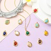 12Pcs 12 Styles Natural Gemstone Pendants STAS-CJ0002-60-6