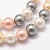 Shell Pearl Bead Strands LS-BSHE-L017-17-5
