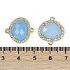 Dyed Natural White Jade Faceted Oval Links G-B126-01G-06-3
