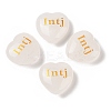 Natural Quartz Crystal Heart Engraving MBTI Figurines Statues for Home Office Desk Decorations G-K353-05B-1