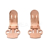 Iron Flat Blank Shoe Clips IFIN-WH0072-01C-RG-1