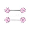 304 Stainless Steel Rhinestone Nipple Rings WGC7CE7-09-1