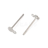 304 Stainless Steel Stud Earring Findings STAS-Q353-01P-2