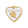 304 Stainless Steel Enamel Pendants STAS-OY010-49G-2