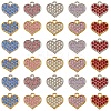 50Pcs 10 Colors Zinc Alloy Pendants FIND-SC0020-63-1