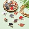 16Pcs 8 Style Alloy Enamel Pendants ENAM-CJ0005-79-5