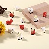 20Pcs 4 Styles Resin Yak Figurines CRES-SZ0001-44-6