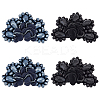 AHADEMAKER 4Pcs 2 Colors Glass Rhinestone Sew on Ornament Accessories FIND-GA0002-16-1