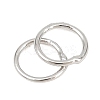 Brass Closed Jump Rings KK-D257-01P-09-2