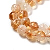 Heated Natural Citrine Beads Strands G-A262-A01-8mm-4
