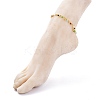 Brass Curb Chains Anklets AJEW-AN00310-5
