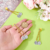 3Pcs Alloy Micro Pave Clear Cubic Zirconia Pin JEWB-FH0003-25B-3