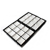 Rectangle Black PU Leather Display Trays CON-H020-24-1