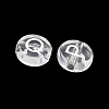 Transparent Acrylic European Beads MACR-K365-02B-06-2