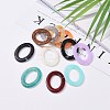 Oval Imitation Gemstone Acrylic Linking Rings OACR-R022-M-5