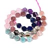 Natural Lapis Lazuli & Amethyst & Rose Quartz & Amazonite & Prehnite & Strawberry Quartz & Sunstone 7 Chakra Beads Strands G-P534-A27-01-2