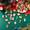 40Pcs 20 Styles Christmas Theme Opaque Resin Pendants RESI-TA0003-58-6