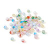 500Pcs 10 Colors Imitation Jade Glass Beads DGLA-KS0001-01-2