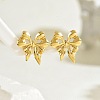 Sweet 201 Stainless Steel Bowknot Stud Earrings SK0525-3-3