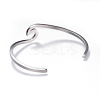 Tarnish Resistant 304 Stainless Steel Cuff Bangles BJEW-G611-01P-3