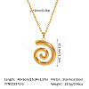 Minimalist Ocean 304 Stainless Steel Pendant Necklaces for Women LS-HW3248-2-1