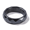Magnetic Synthetic Hematite Finger Ring for Men Women RJEW-A047-01A-2