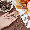 50Pcs 1-Hole Wood Buttons BUTT-UN0001-27A-4