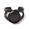 304 Stainless Steel Cuff Ring Components STAS-P454-01C-B-2
