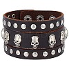 Cowhide Leather Wide Cord Bracelet BJEW-WH0011-24-2