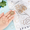 Beebeecraft 100Pcs 2 Styles 316 Surgical Stainless Steel Wine Glass Charms Rings UNKW-BBC0001-98-3