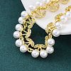 Cherry Brass Micro Pave Clear Cubic Zirconia Link Bracelets for Women BJEW-G740-02G-2