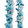 Synthetic Turquoise Dyed Beads Strands G-P507-04O-1