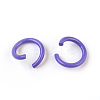 Spray Painted Iron Open Jump Rings IFIN-F149-F13-2