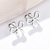 304 Stainless Steel Stud Earrings for Women LS-EJEW-K306-17P-1
