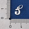 925 Sterling Silver Letter Charms STER-C012-01S-G-3