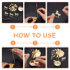 Fingerinspire 2 Sets 2 Style Iron Rotating Merry-Go-Round/Snowflake Tealight Candle Holder DJEW-FG0001-31-3