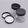 Round Glass Storage Containers GLAA-WH0025-37-2