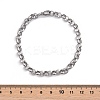 Tarnish Resistant 304 Stainless Steel Cable Chain Bracelets BJEW-I202-02B-5
