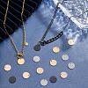 40Pcs 4 Colors PVD Vacuum Plating Stainless Steel Pendants STAS-PH0003-88-2