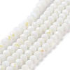 Electroplate Opaque Solid Color Glass Beads Strands EGLA-A044-P3mm-L01-1