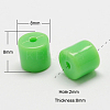 Solid Colour Acrylic Beads X-SACR-S164-M-2