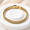 304 Stainless Steel Wheat Chain Bracelets for Women Men STAS-N117-02G-1