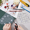 2Pcs Transparent Acrylic Alignment T-Shirt Rulers AJEW-DC0002-17A-3