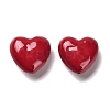 Heart Brass Enamel Beads KK-M324-08A-G02-1
