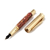 Natural Picasso Jasper Brass Pens AJEW-M209-10G-3