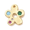 Eco-friendly Brass Micro Pave Cubic Zirconia Pendants KK-D079-10G-1